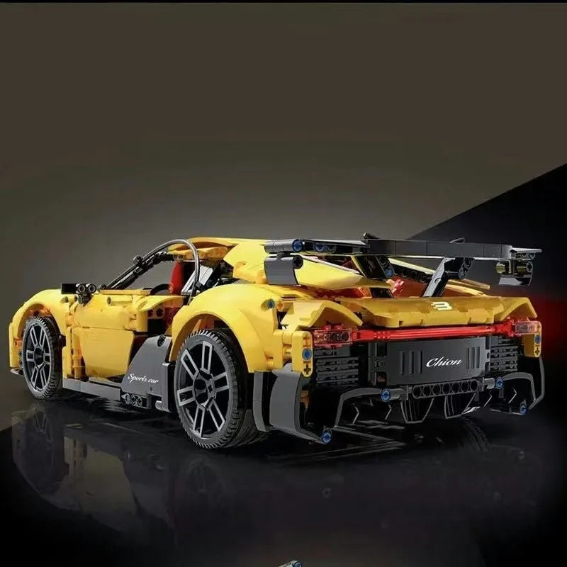TiaGole MOC Motorized Building Block Set: RC Super Sports Racing Car T5027B, Model T5027BPF