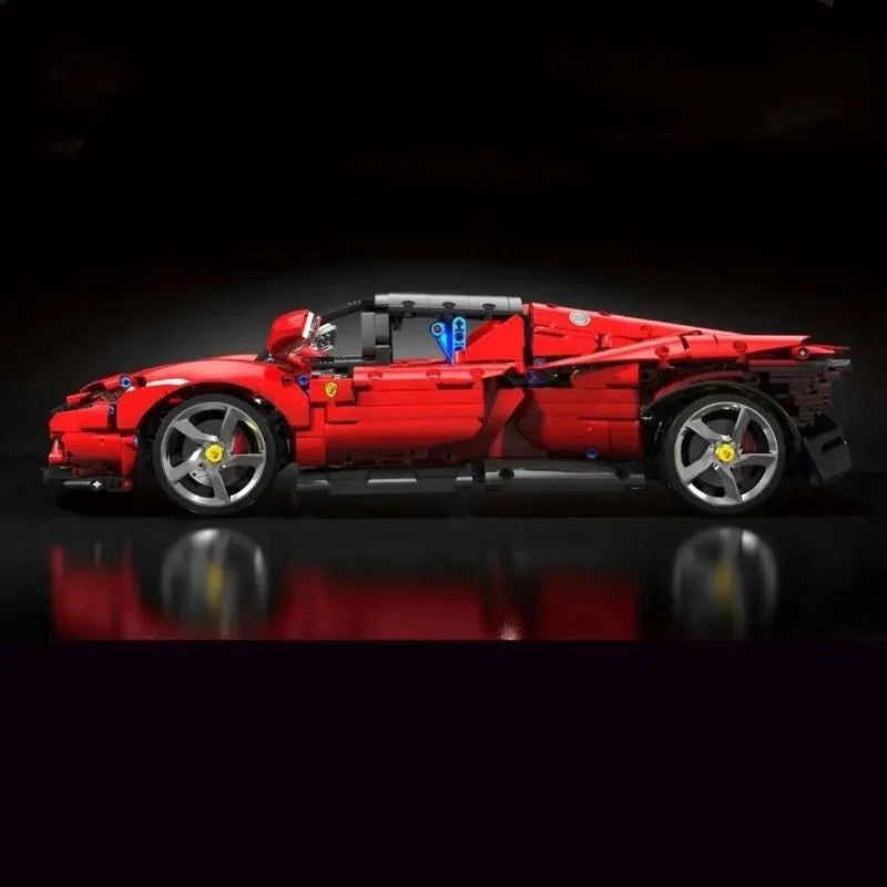 TiaGole MOC Motorized Building Block Set: Super Ferrari SP3 Racing Sports Car T5032