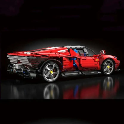 TiaGole MOC Motorized Building Block Set: Super Ferrari SP3 Racing Sports Car T5032
