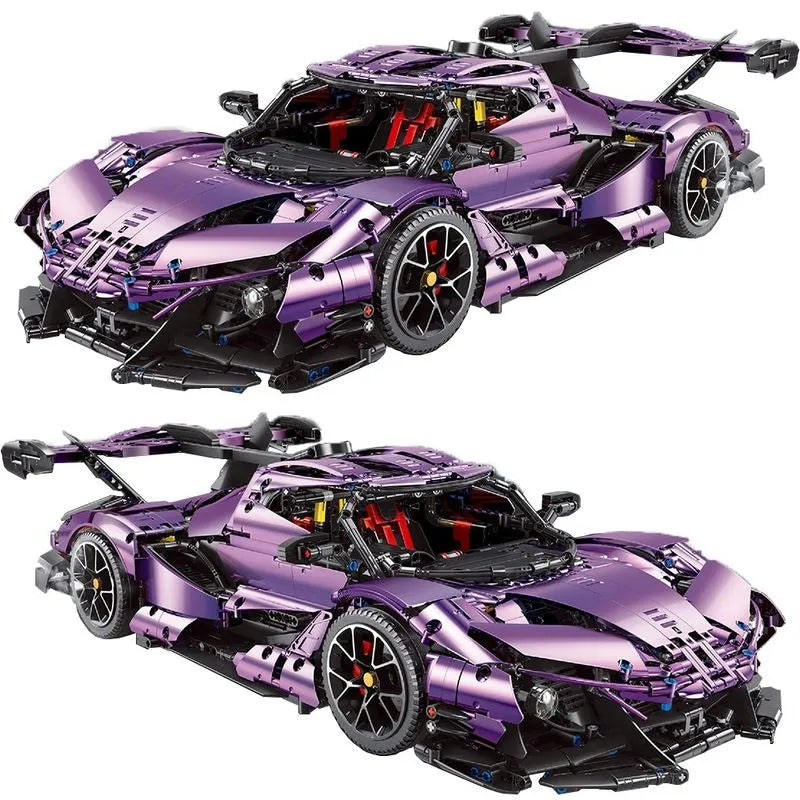TiaGole MOC Motorized Building Block Set: Super Racing Car Gumpert Apollo IE T5012B
