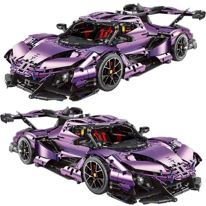 TiaGole MOC Motorized Building Block Set: Super Racing Car Gumpert Apollo IE T5012B