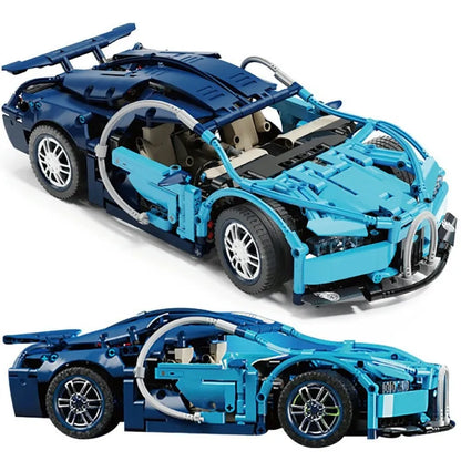 TiaGole MOC Motorized Building Block Set: T2006 Bugatti Chiron Super Racing Car