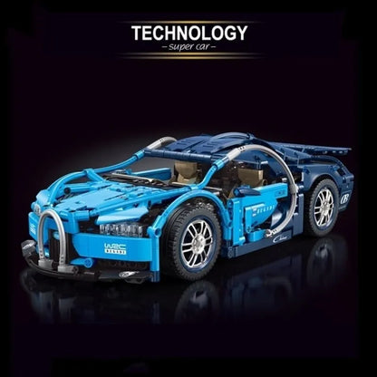 TiaGole MOC Motorized Building Block Set: T2006 Bugatti Chiron Super Racing Car