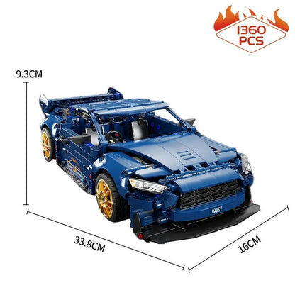 TiaGole MOC Motorized Building Block Set: T2040 Super Racing Sports Car