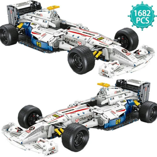 TiaGole MOC Motorized Building Block Set: T5009 RC F1 Formula Racing Sports Car, Model T5009PF