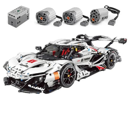 TiaGole MOC Motorized Building Block Set: T5012A RC APP Apollo IE Super Racing Car, Model T5012APF
