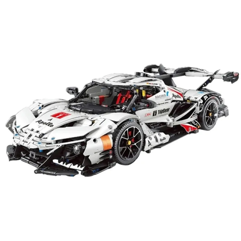 TiaGole MOC Motorized Building Block Set: T5012A RC APP Apollo IE Super Racing Car, Model T5012APF