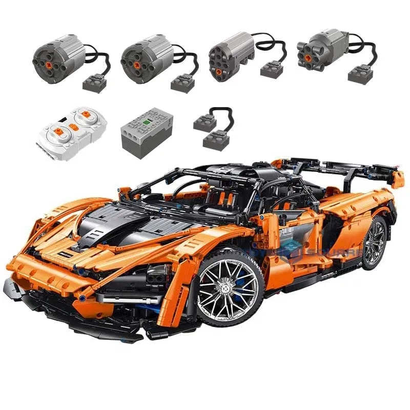 TiaGole MOC Building Block Set: T5013 RC Motorized McLaren Senna Hypercar, Model T5013PF