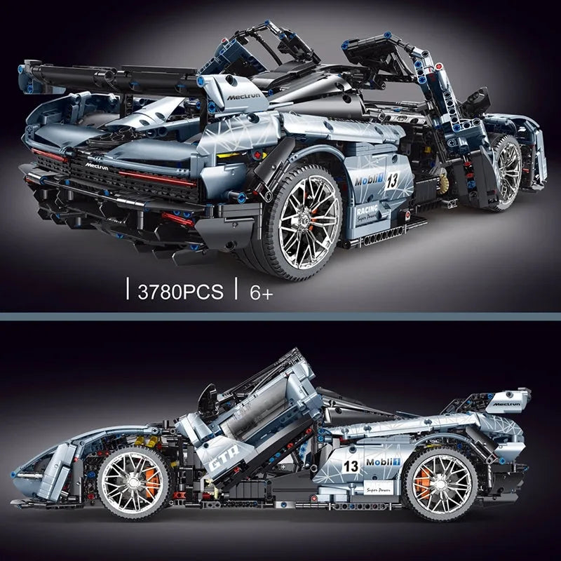 TiaGole MOC Motorized Building Block Set: T5013A Hypercar McLaren Senna Racing Car