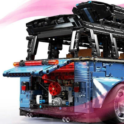 TiaGole MOC Building Block Set: T5022A Tech Motorized RC Camper Bus Van, Model T5022APF