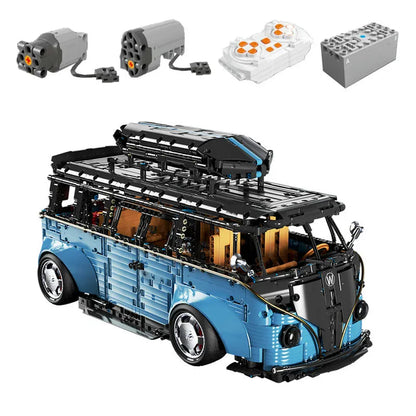 TiaGole MOC Building Block Set: T5022A Tech Motorized RC Camper Bus Van, Model T5022APF