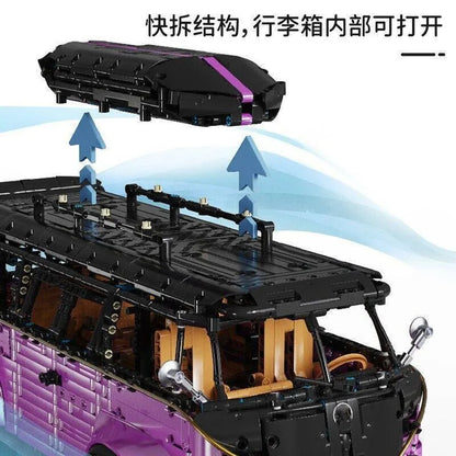 TiaGole MOC Building Block Set: T5022A Tech Motorized RC Camper Bus Van, Model T5022APF