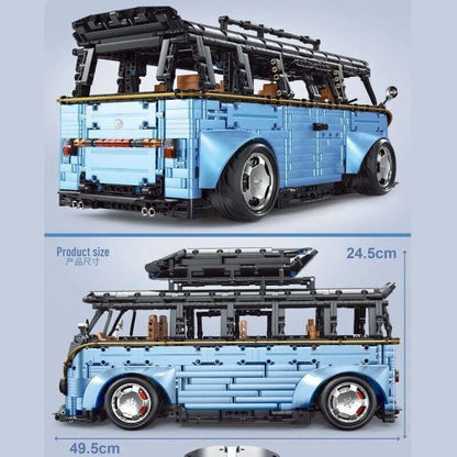TiaGole MOC Building Block Set: T5022A Tech Motorized RC Camper Bus Van, Model T5022APF