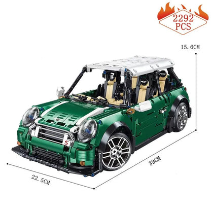 TiaGole MOC Motorized Building Block Set: T5025A MINI Cooper S Classic Sports Car
