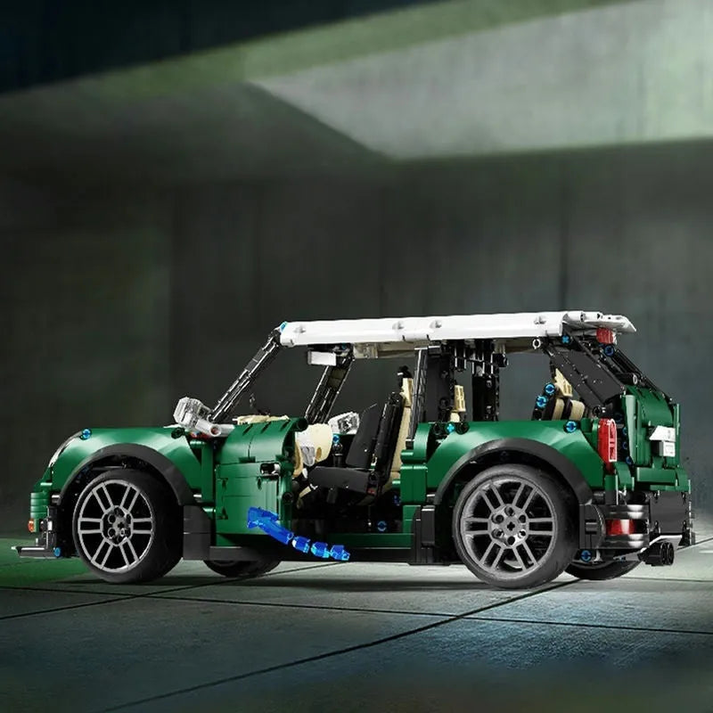 TiaGole MOC Motorized Building Block Set: T5025A MINI Cooper S Classic Sports Car