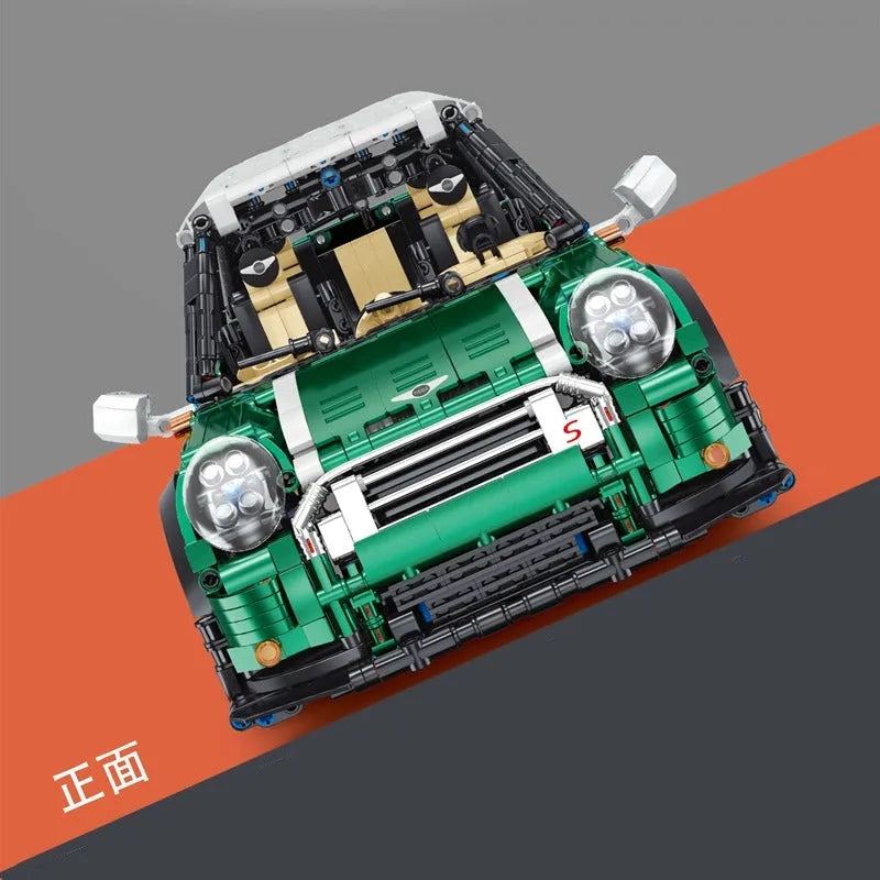 TiaGole MOC Motorized Building Block Set: T5025A MINI Cooper S Classic Sports Car