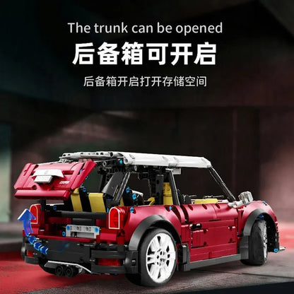 TiaGole MOC Building Block Set: T5025B Motorized RC MINI Cooper S Sports Car, Model T5025BPF