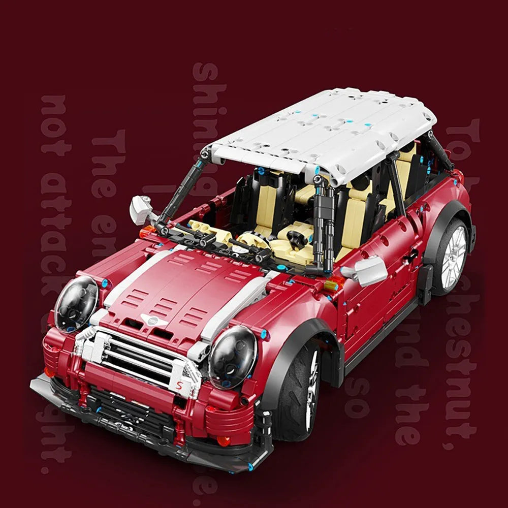TiaGole MOC Building Block Set: T5025B Motorized RC MINI Cooper S Sports Car, Model T5025BPF