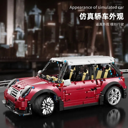 TiaGole MOC Building Block Set: T5025B Motorized RC MINI Cooper S Sports Car, Model T5025BPF