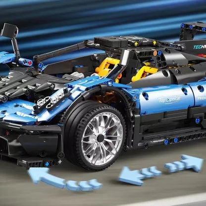 TiaGole MOC Motorized Building Block Set: T5038 Pagani Zonda R Sports Car Supercar
