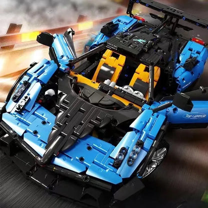TiaGole MOC Motorized Building Block Set: T5038 Pagani Zonda R Sports Car Supercar