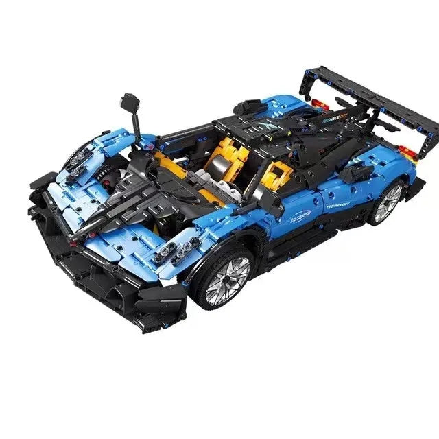 TiaGole MOC Motorized Building Block Set: T5038 RC APP Sports Car Pagani Zonda R, Model T5038PF