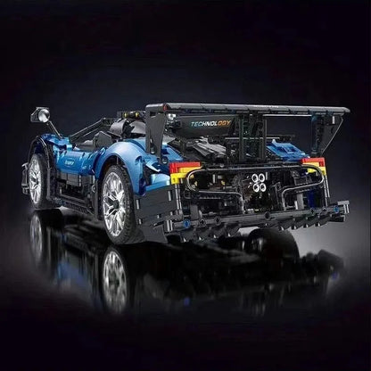 TiaGole MOC Motorized Building Block Set: T5038 RC APP Sports Car Pagani Zonda R, Model T5038PF