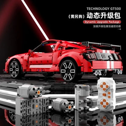 TiaGole MOC Motorized Building Block Set: Classic Shelby GT500 Racing Car T5017B