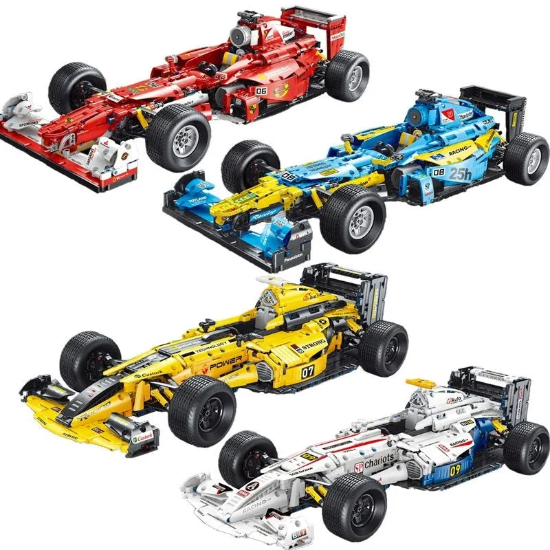 TiaGole MOC Motorized Building Block Set: F1 Formula One Racing Car T5008
