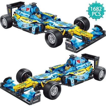 TiaGole MOC Motorized Building Block Set: F1 Formula One Racing Car T5008