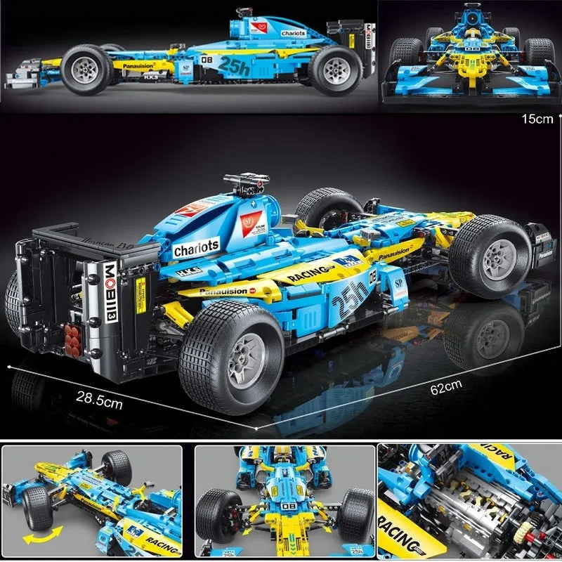 TiaGole MOC Motorized Building Block Set: F1 Formula One Racing Car T5008