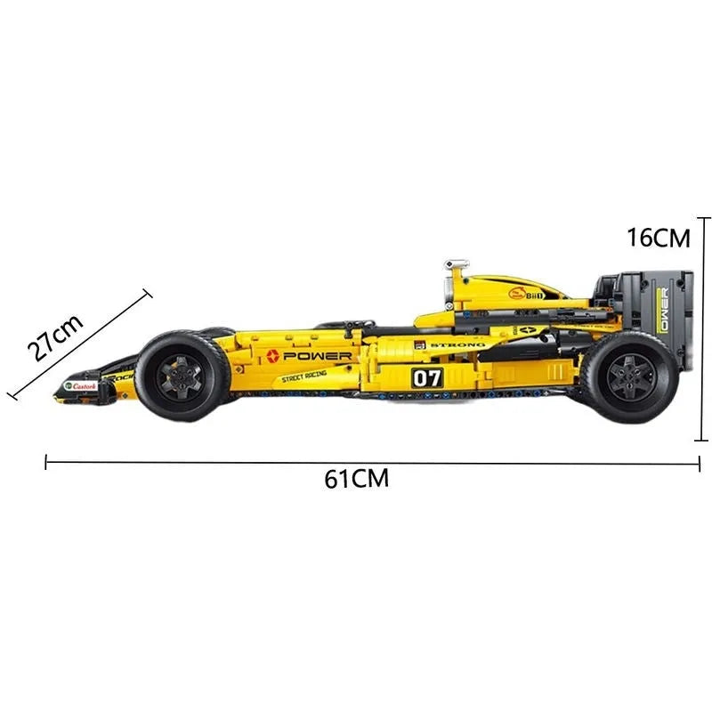 TiaGole MOC Motorized Building Block Set: F1 Formula Racing Sports Car T5007