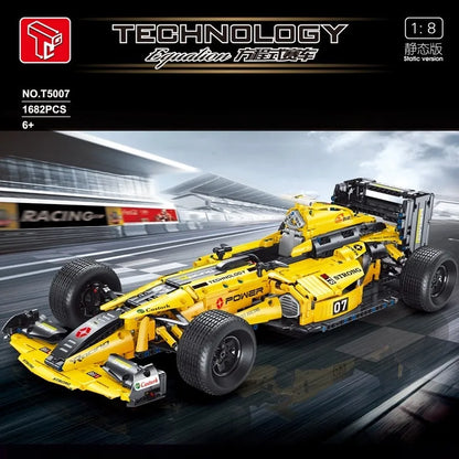 TiaGole MOC Motorized Building Block Set: F1 Formula Racing Sports Car T5007