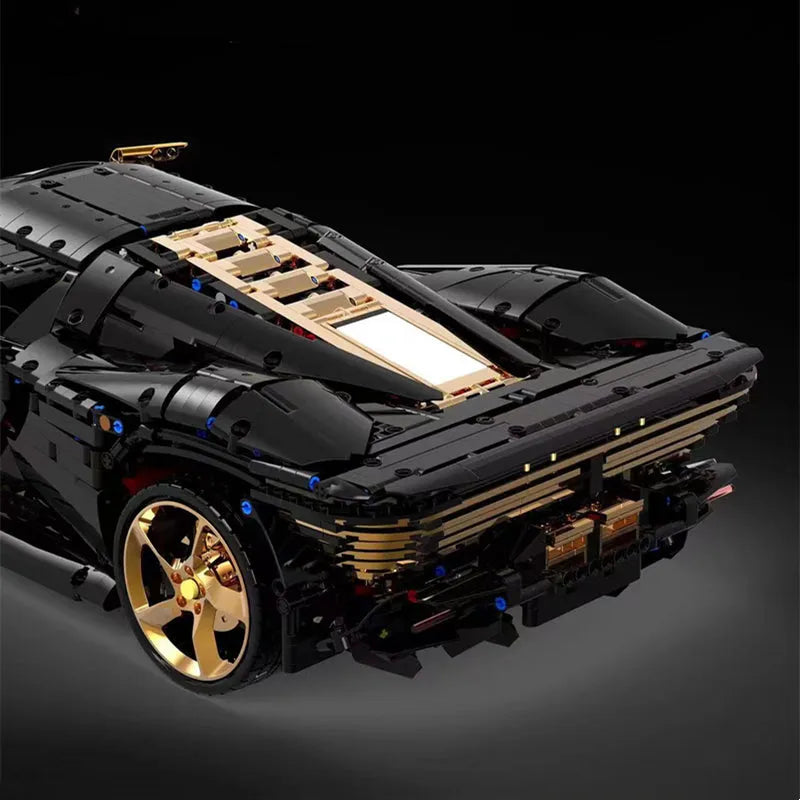 TiaGole MOC Motorized Building Block Set: Ferrari Daytona SP3 Supercar 006-2