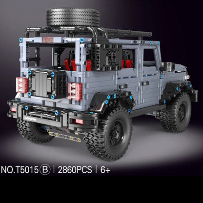 TiaGole MOC Motorized Building Block Set: Off-Road SUV AWD Tank 300 Car T5015A