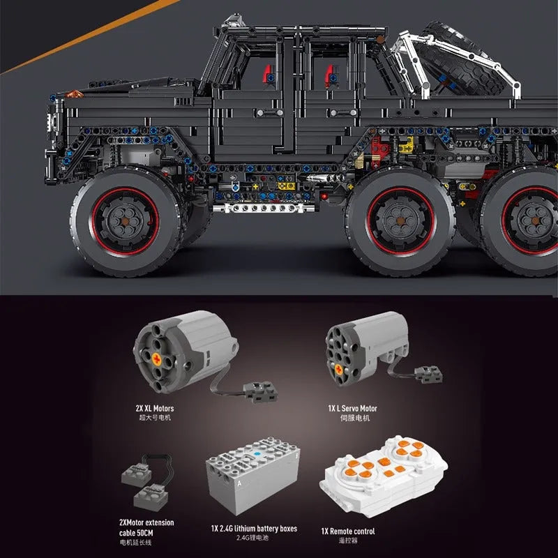 TiaGole MOC Motorized Building Block Set: RC Off-Road LAND CRUISER Car T5020A, Model T5020APF