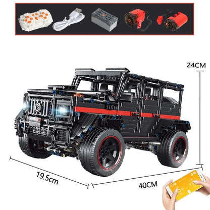 TiaGole MOC Motorized Building Block Set: RC Off-Road SUV King Kong Barbie T5016A