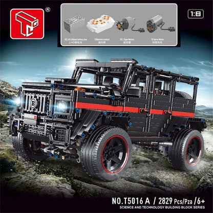 TiaGole MOC Motorized Building Block Set: RC Off-Road SUV King Kong Barbie T5016A