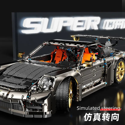 TiaGole MOC Motorized Building Block Set: Super Classic Sports Car T5037B