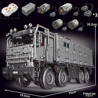 TiaGole MOC Building Block Set: Motorized MOC RC Luxury Off-Road Heavy RV Truck T4009, Model T4009PF