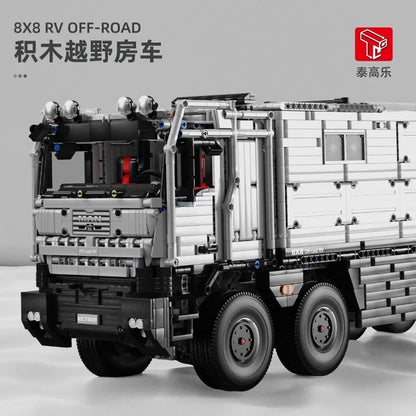 TiaGole MOC Building Block Set: Motorized MOC RC Luxury Off-Road Heavy RV Truck T4009, Model T4009PF