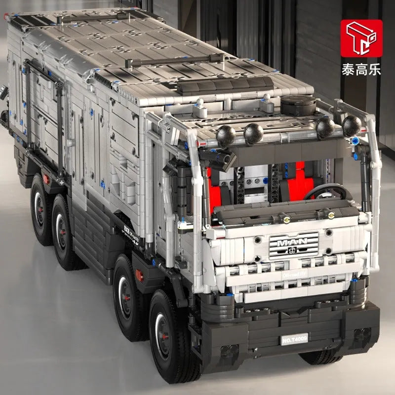 TiaGole MOC Building Block Set: Motorized MOC RC Luxury Off-Road Heavy RV Truck T4009, Model T4009PF