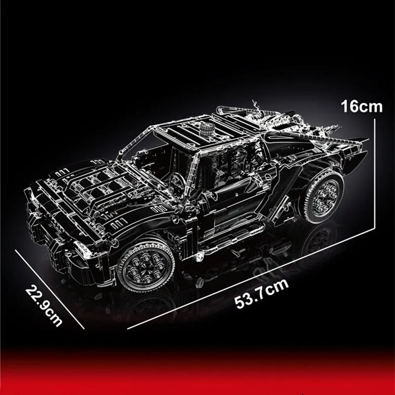TiaGole Motorized Building Block Set: RC Super Batmobile Batman Racing Car T5029, Model T5029PF