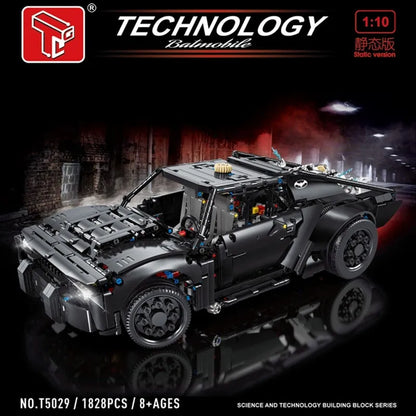 TiaGole Motorized Building Block Set: Super Batmobile Racing Batman Car T5029