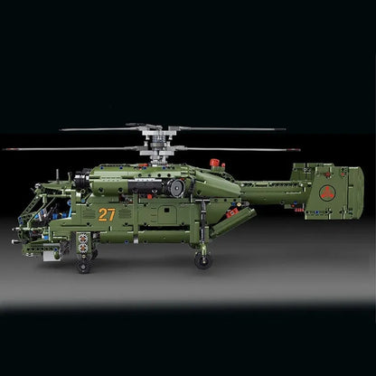 TiaGole Motorized Building Block Set: Armed Ka27 Attack Helicopter, Model T4013