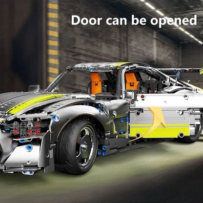 TiaGole MOC Motorized Building Block Set: APP RC AMG GT Super Racing Car T5035, Model T5035PF