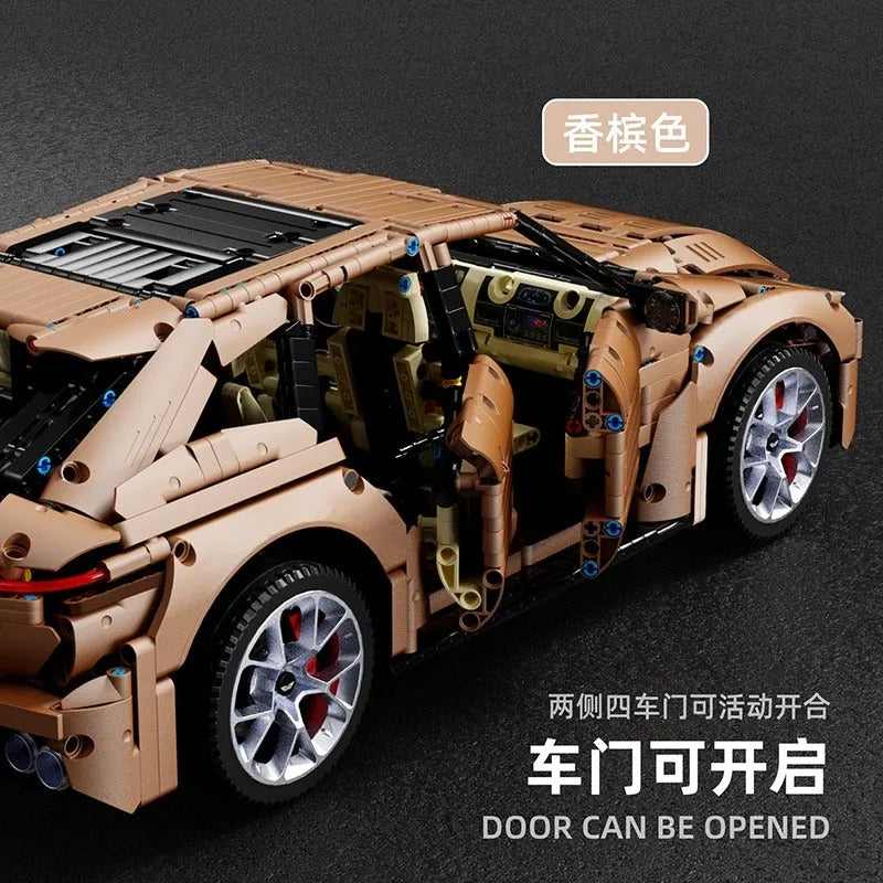 TiaGole MOC Motorized Building Block Set: Aston Martin DBX Racing Car T5024A