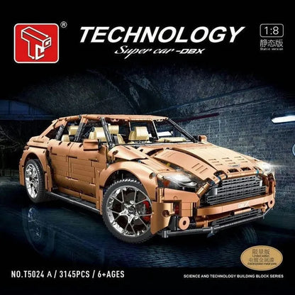 TiaGole MOC Motorized Building Block Set: Aston Martin DBX Racing Car T5024A
