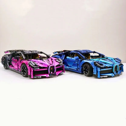TiaGole MOC Motorized Building Block Set: Bugatti Divo Racing Car T5004A