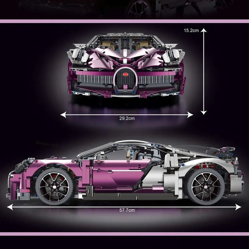 TiaGole MOC Motorized Building Block Set: Bugatti Divo Racing Car T5004A